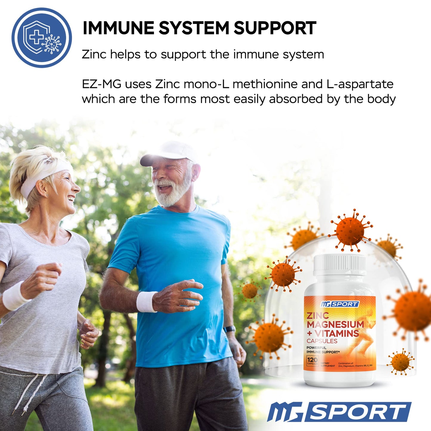 ZMG High Absorption Zinc and Magnesium Capsules 2-Pack