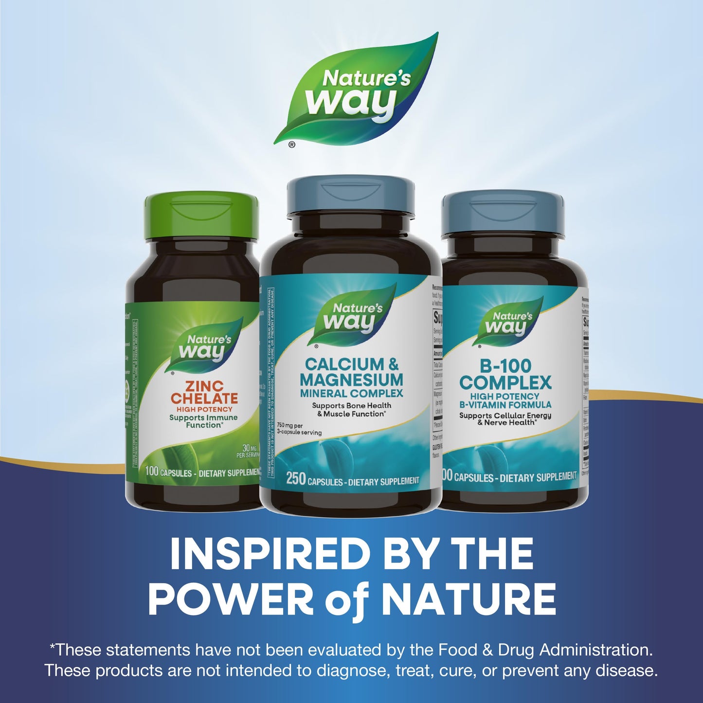 Nature's Way Calcium & Magnesium Mineral Complex Capsules 250