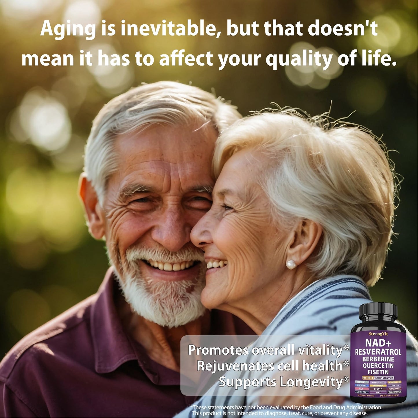 StrongVit Cortisol & NAD Supplement 120 Capsules