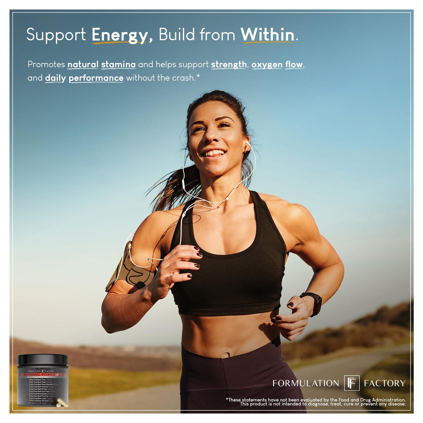 Formulation Factory Primal Power 10-in-1 Grass-Fed Organ Supplement Capsules 240
