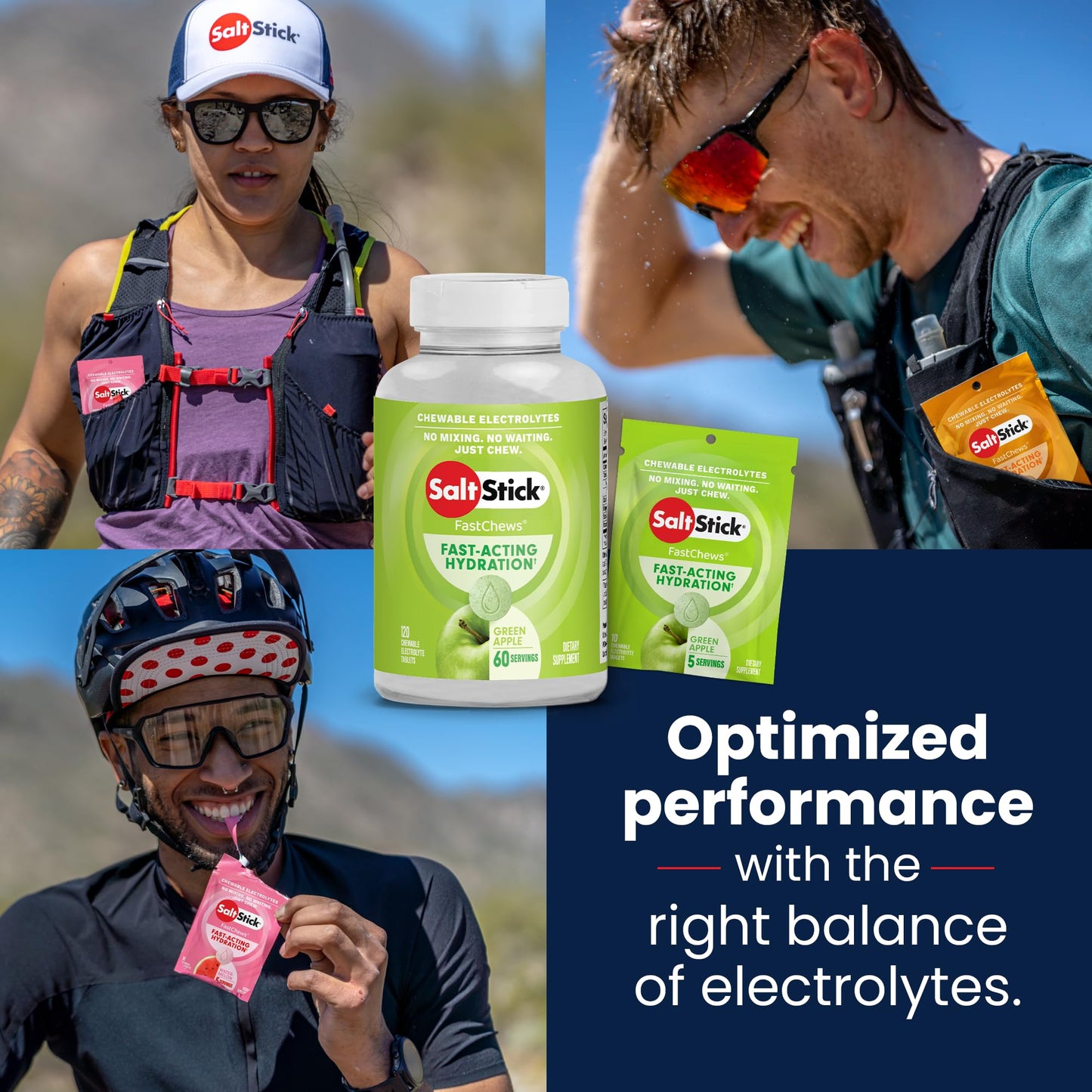 SaltStick Electrolyte FastChews Chewable 120