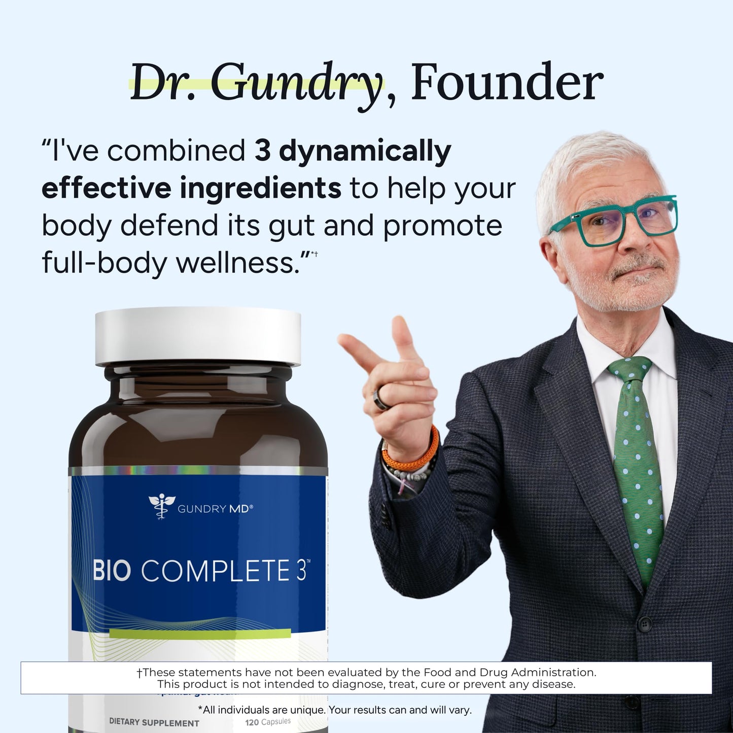 Gundry MD Bio Complete 3 Capsules, 60 Count