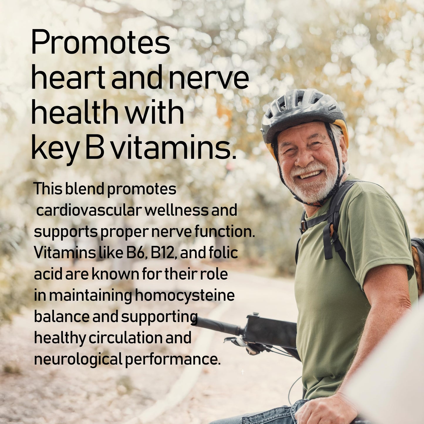 NANOWELL B Complex Premium Full Spectrum B Vitamins for Energy, Heart & Immune Support B-Complex Supplement with Adaptogens Capsules, 60 Count