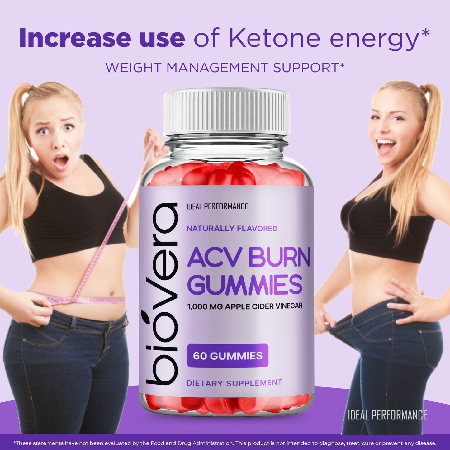 IDEAL PERFORMANCE Biovera Burn Gummies 60 Gummies