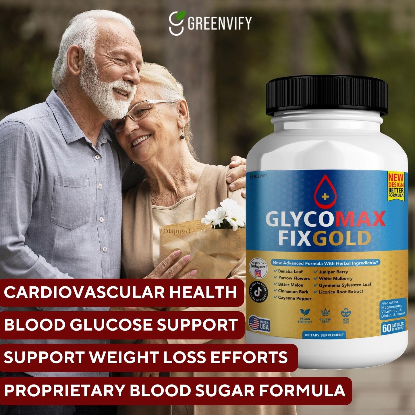 Glyco Max Fix Gold Magnesium Mineral Supplement, 60 Capsules