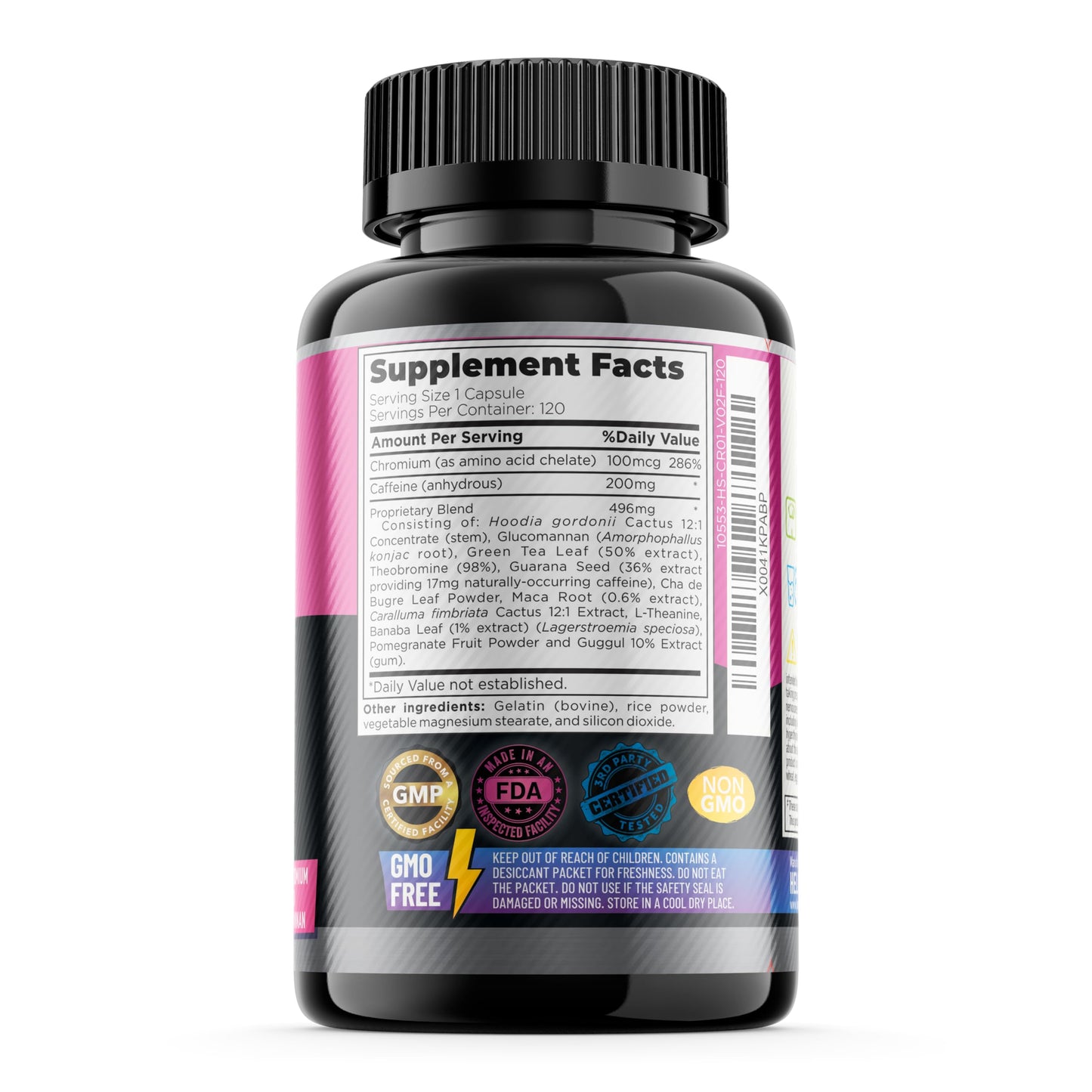 Helix Heal GLP-1 Supplement Weight Loss Diet Pills for Women - Appetite Suppressant with Chromium Picolinate & Glucomannan, 120 Capsules