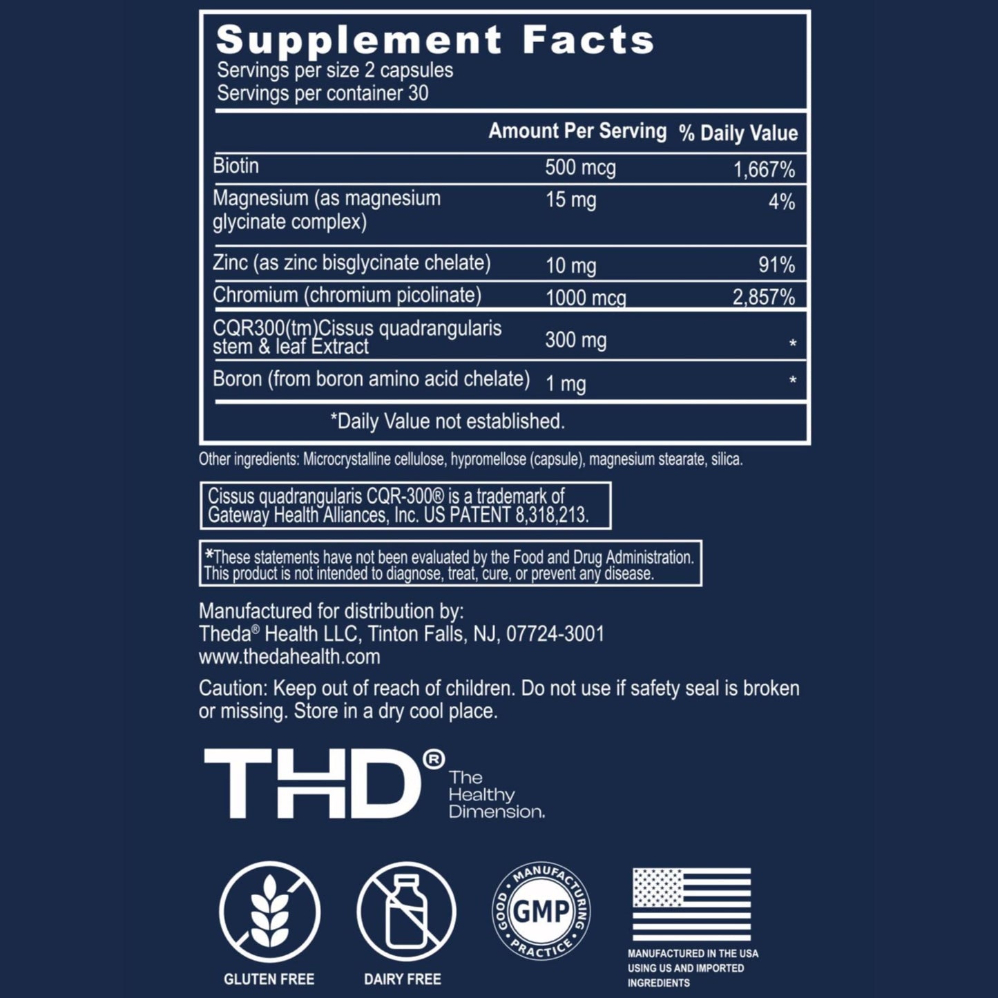 THEDA GLP-1 Supplement Capsule, 60 Count
