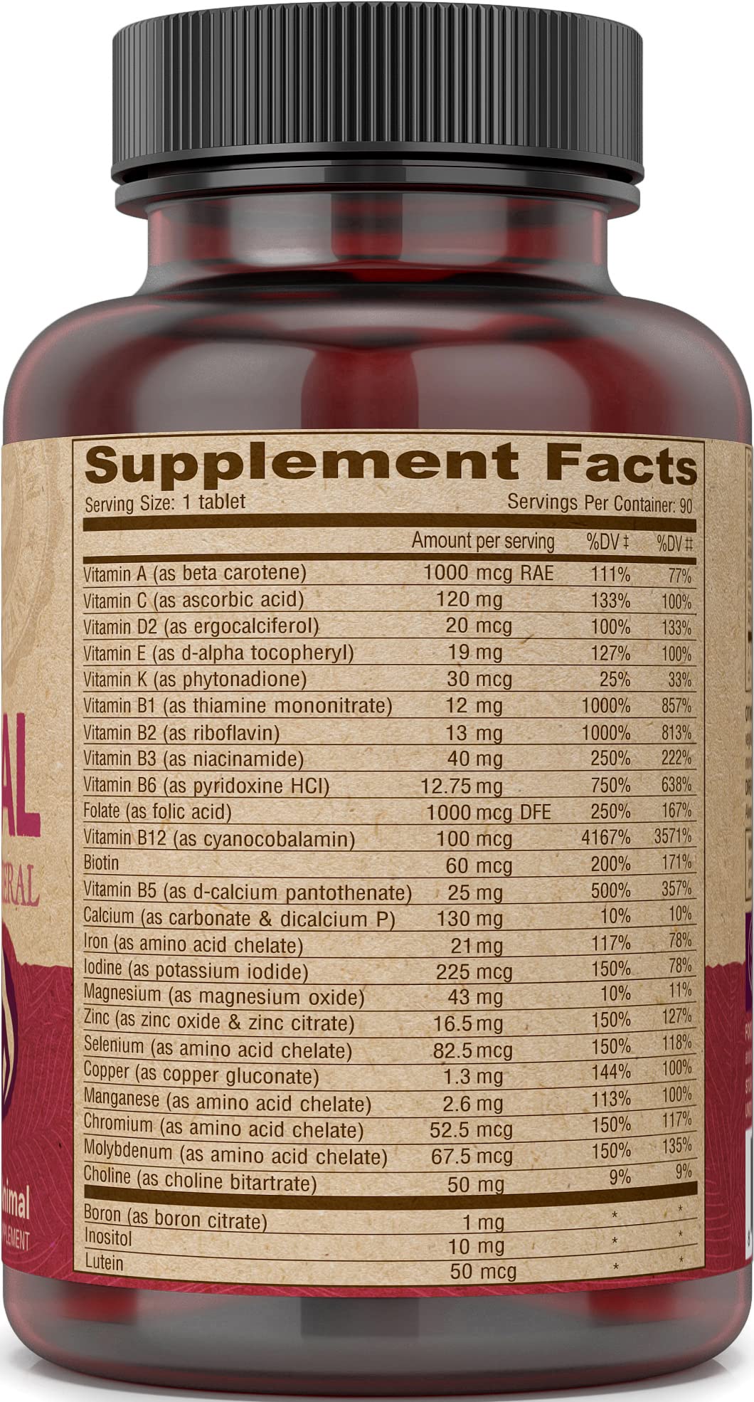 DEVA Vegan Prenatal Multivitamin and Mineral Supplement Tablets 90 Count