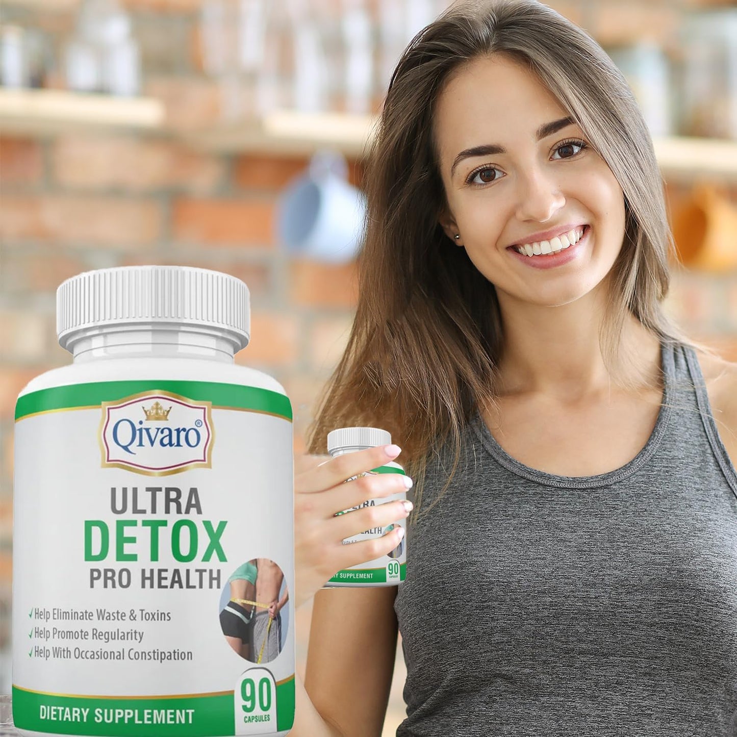 Qivaro Ultra Detox Pro Health Detox Cleanse Supplement 90 Capsules