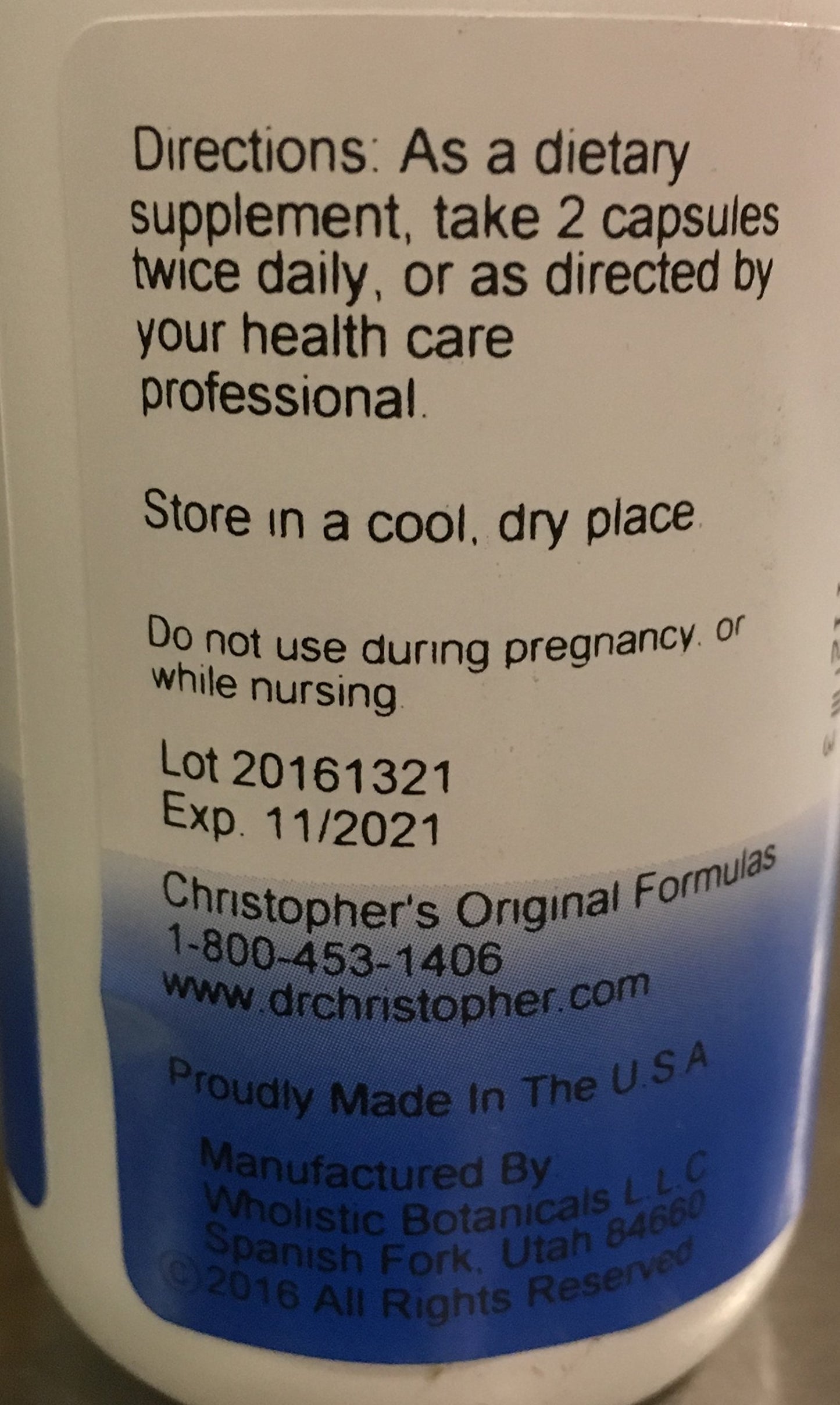 Christopher's Original Formulas Dr Christopher's Formula Glandular System Capsules 100