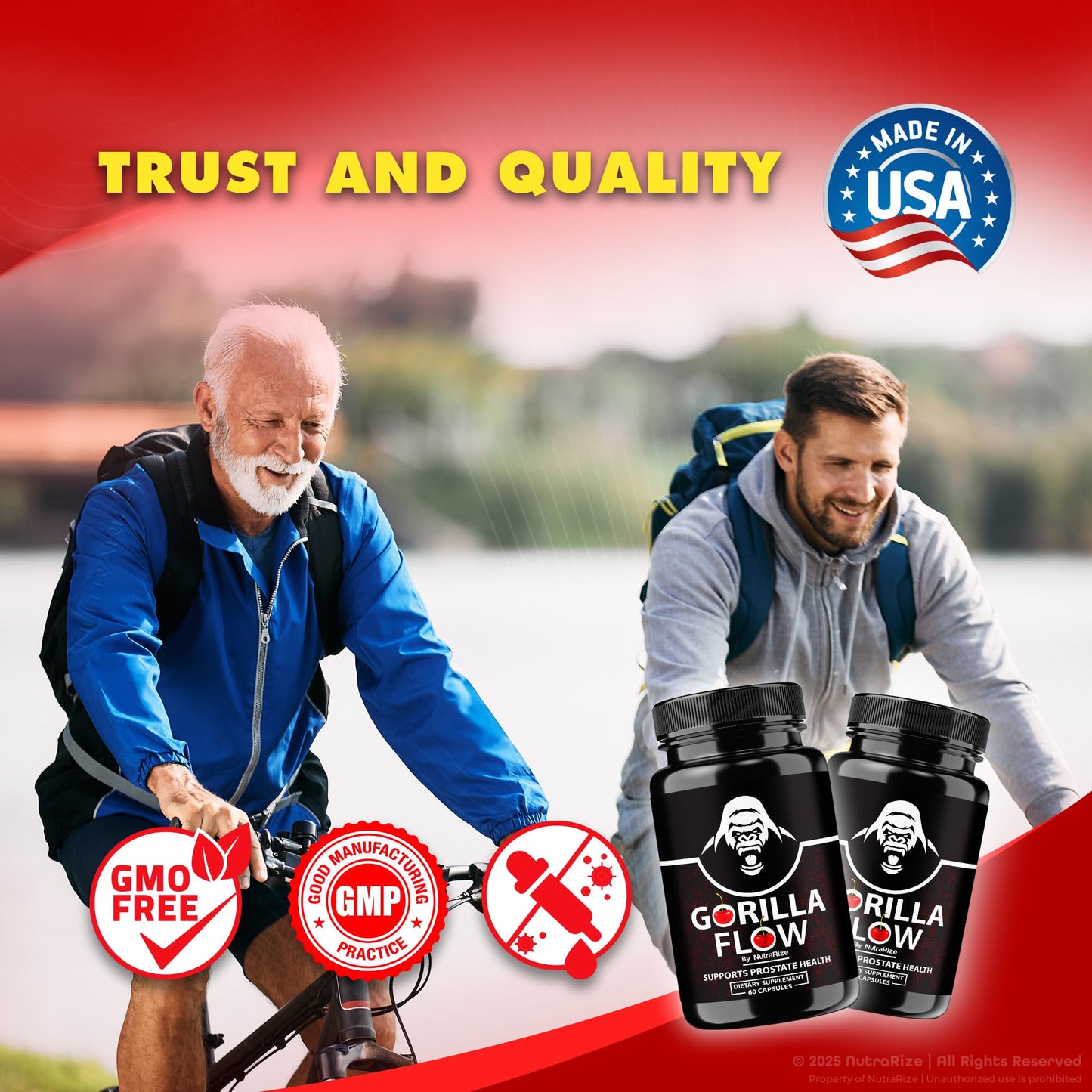 NutraRize Gorilla Flow Capsule, 60 Capsules