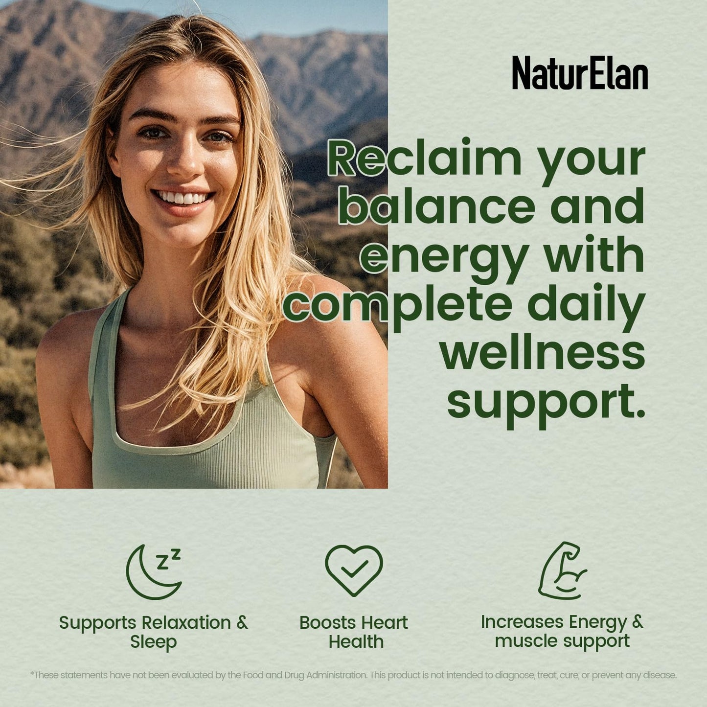 NaturElan Magnesium Glycinate 2307mg, 270 Capsules