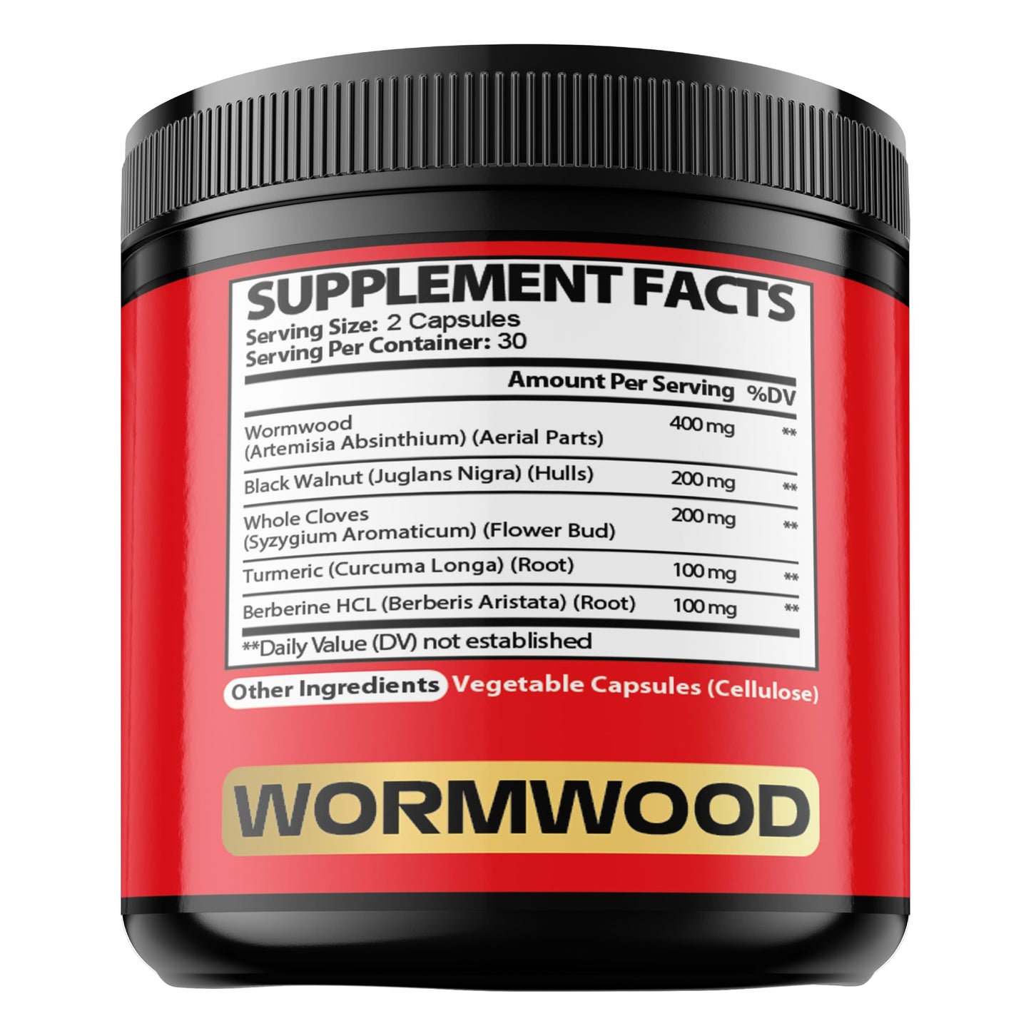 Satoomi 5 in 1 Wormwood Capsules Supplement, 60 Capsules