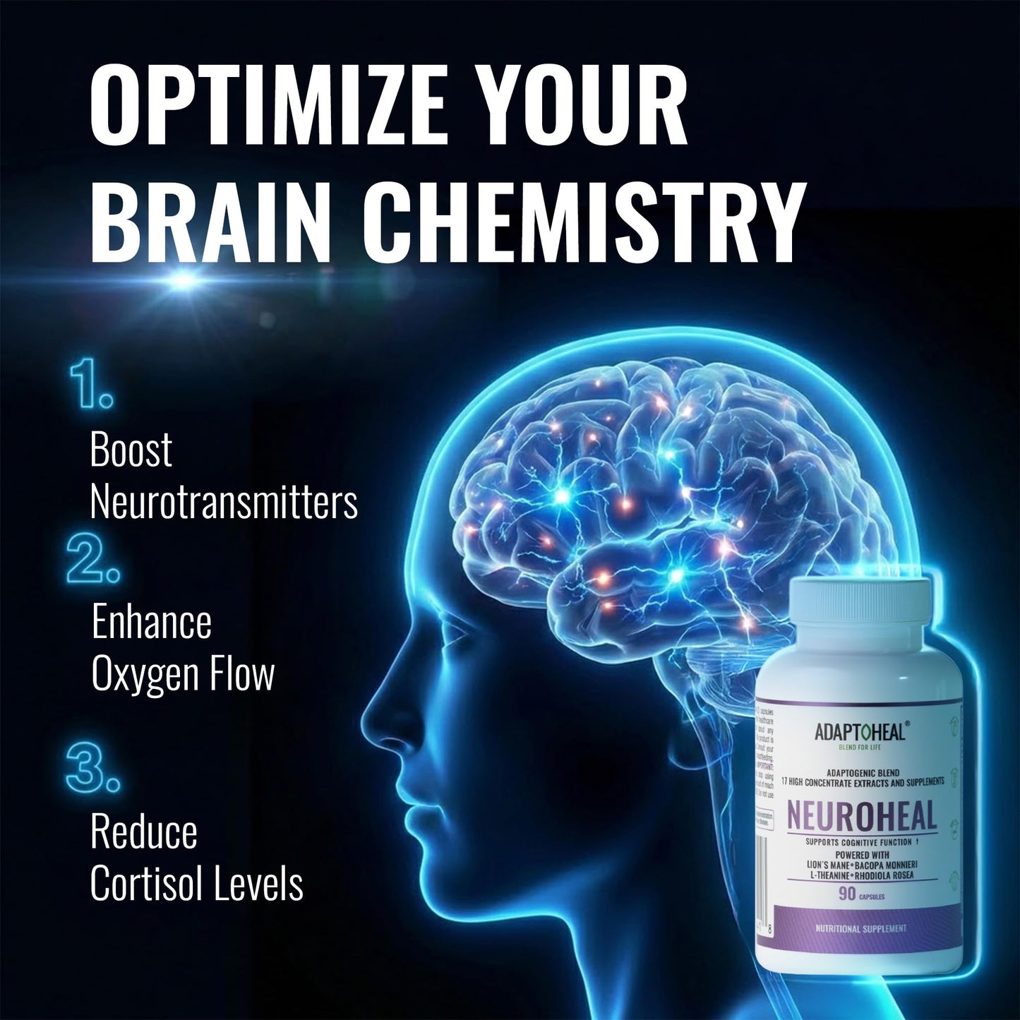 ADAPTOHEAL NeuroHeal 90 Capsules