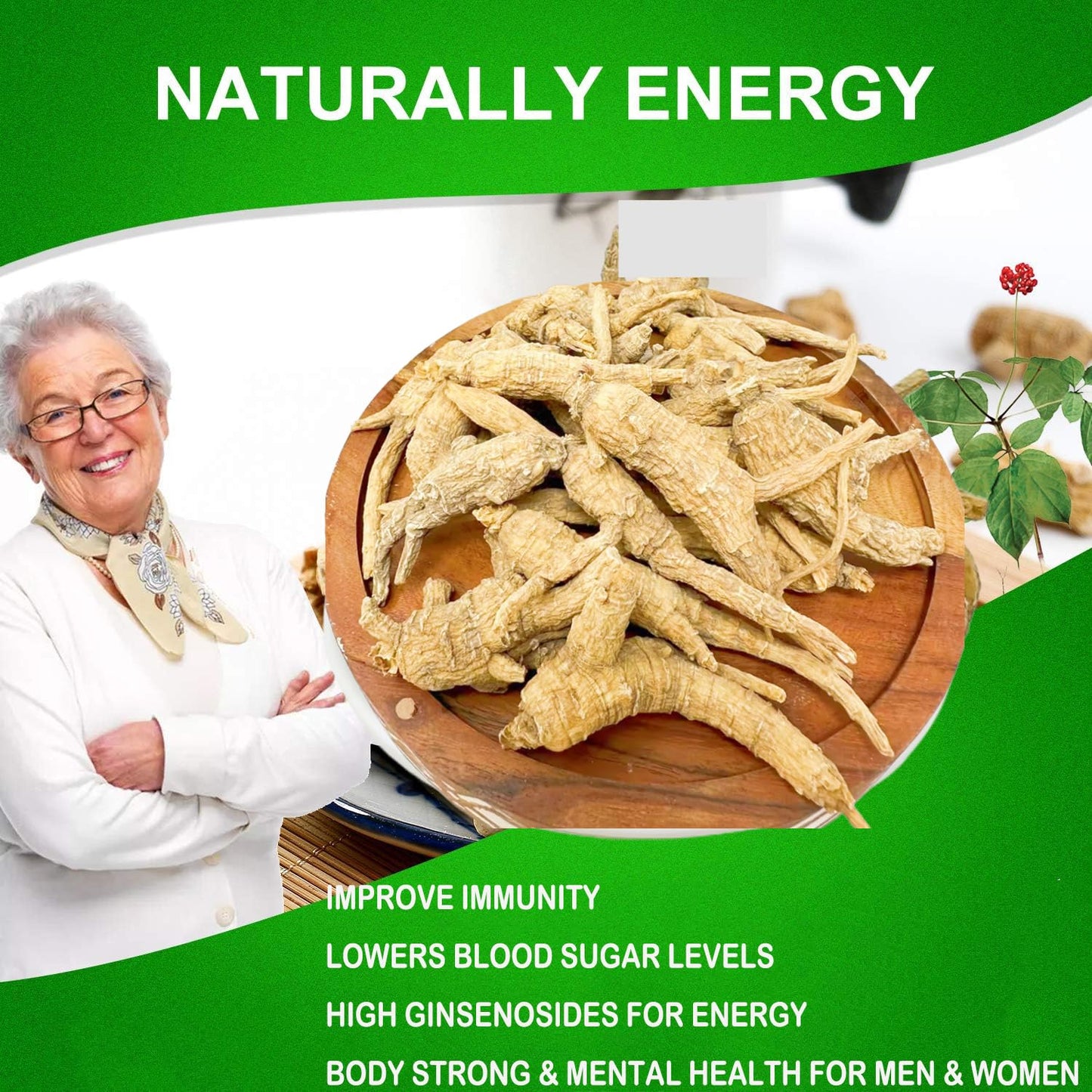DABC OAK LAND American Wisconsin Ginseng Root Tablet 4 Tablets