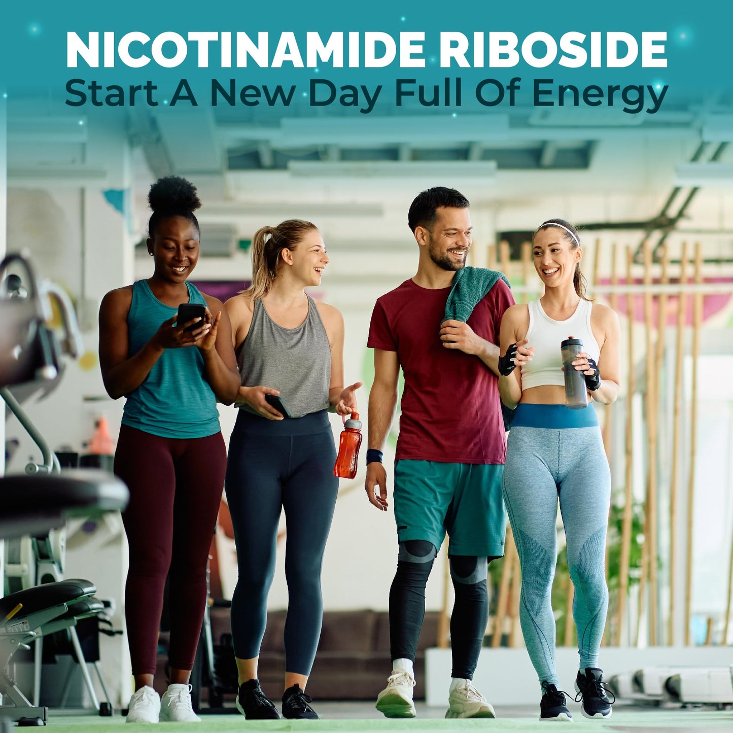 Organic Cadane 11-in-1 Nicotinamide Riboside Supplement with Trans-Resveratrol, Turmeric Curcumin & 8 More Capsules, 60 Count