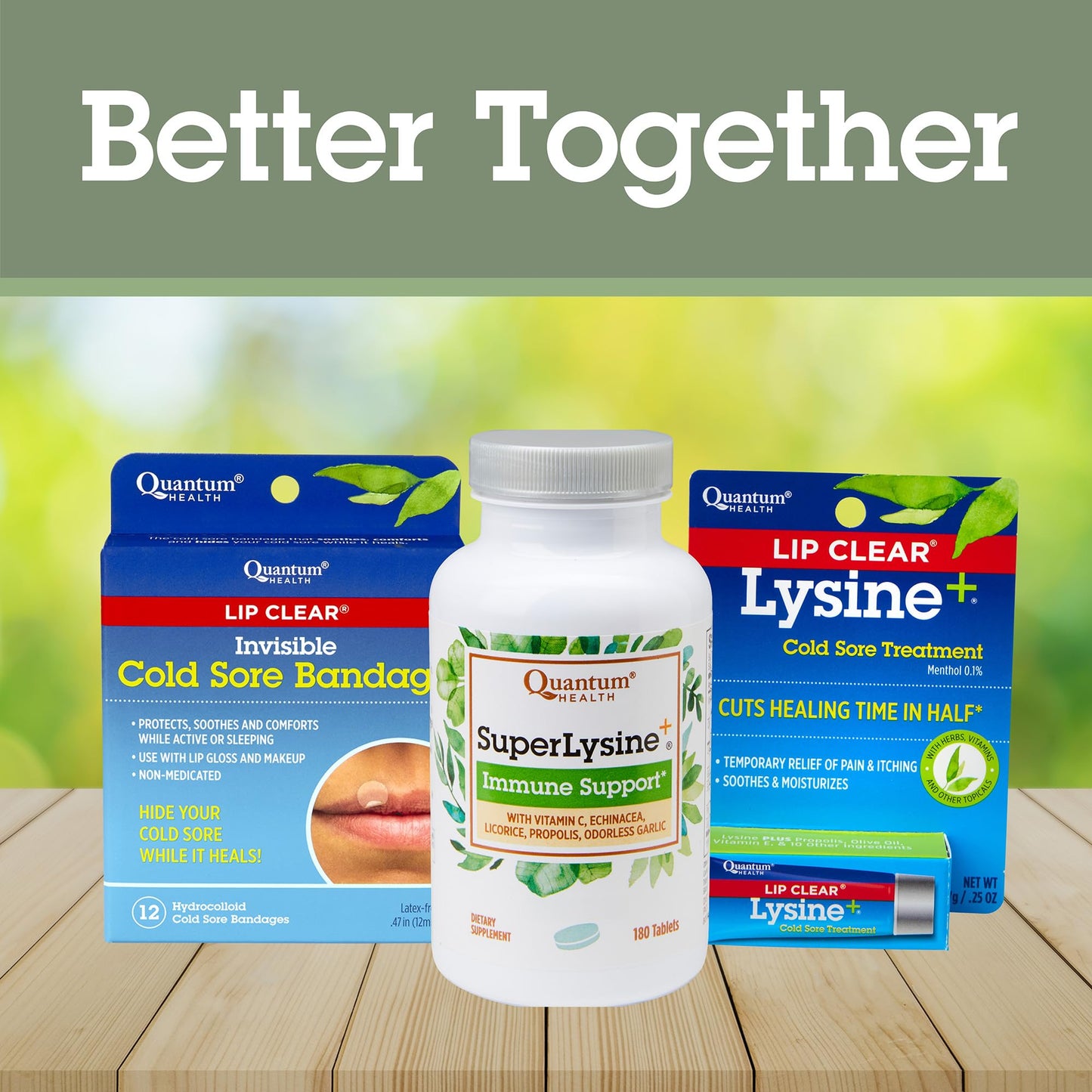 Quantum SuperLysine+ 1500mg L-lysine Immune Support 180 Tablets