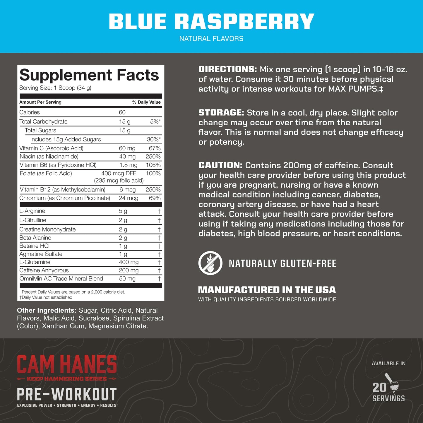 MTN OPS Cam Hanes Whey Protein Powder & Pre-Workout Bundle