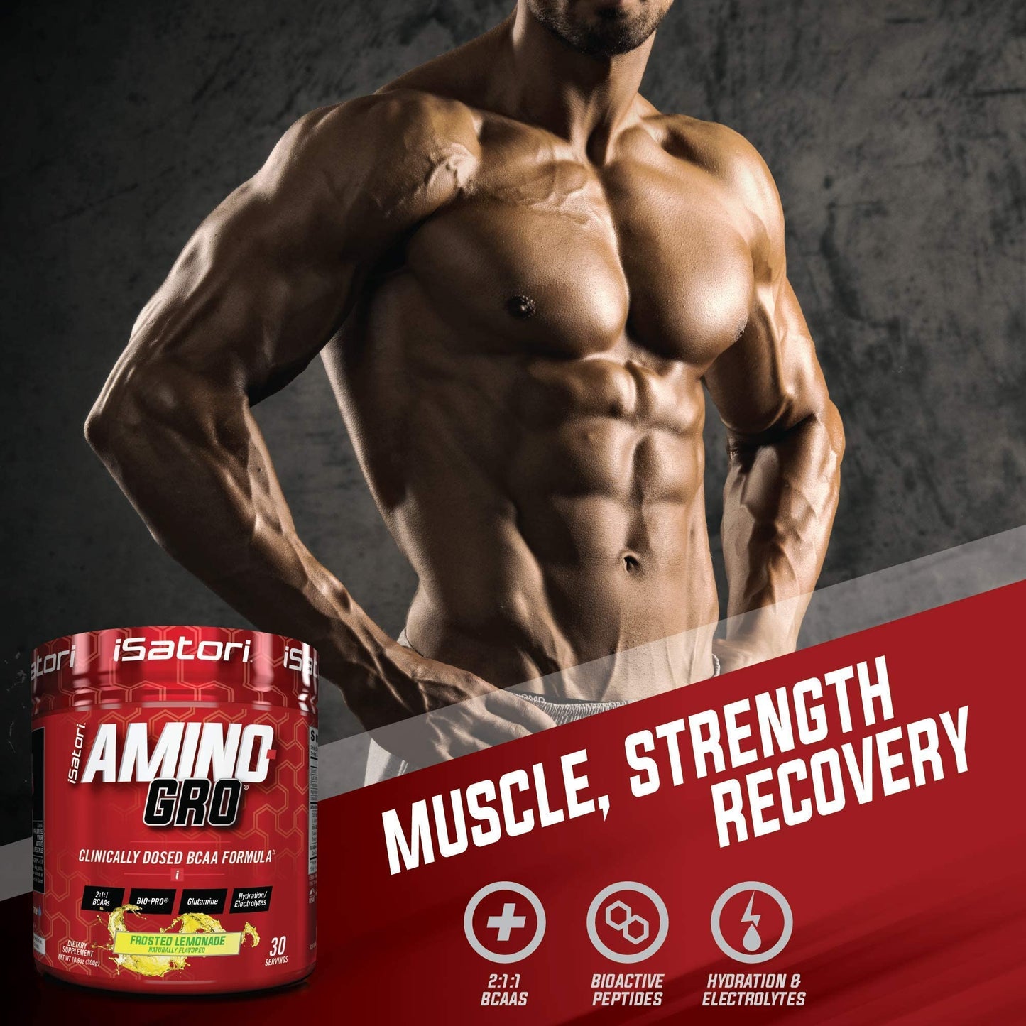 iSatori Bio-Gro Protein Synthesis Amplifier & Amino-GRO BCAA Powder, 1