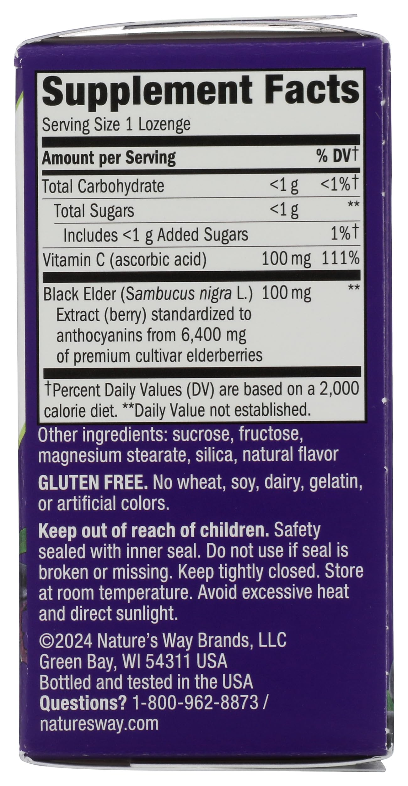 Nature's Way Sambucus Original Elderberry Tablets 30