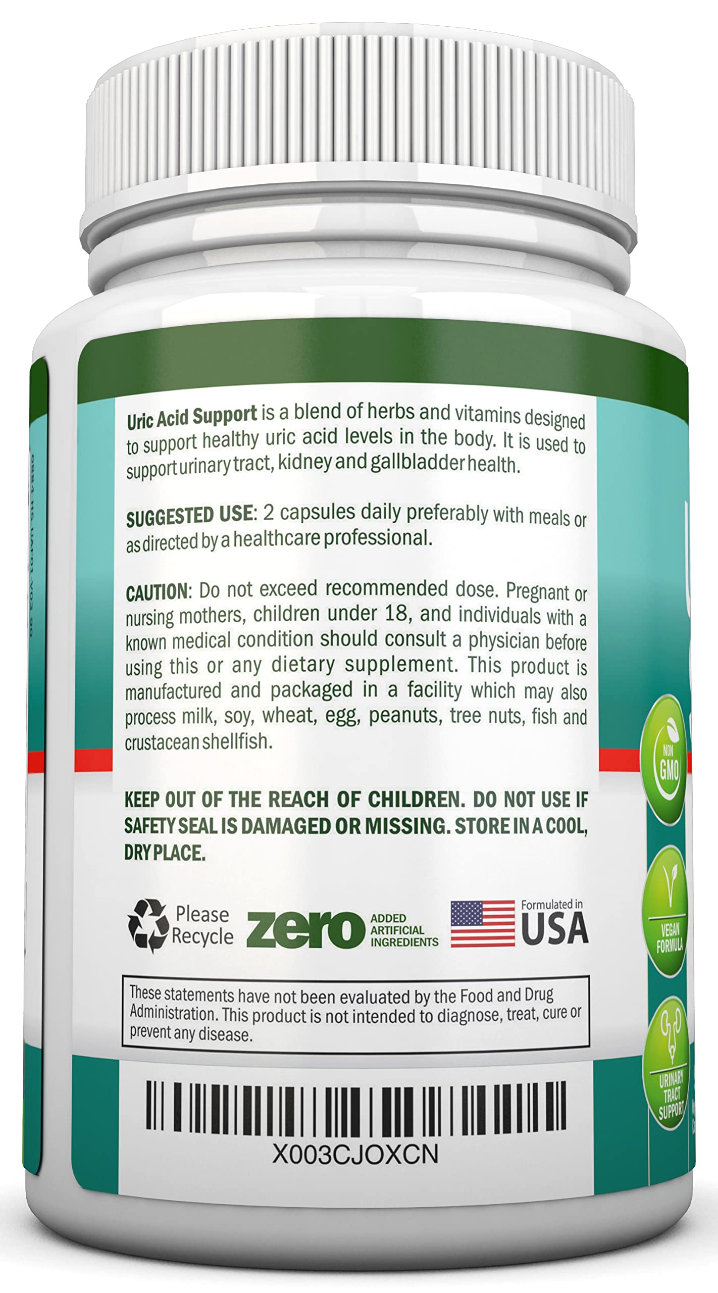 NutriONN Uric Acid Flush Capsule 90 Count