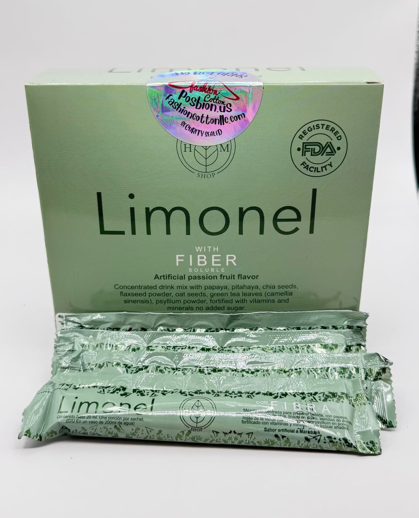 FASHIONCOTTONLLC Limonel Prebiotic Fiber Supplement for Digestive Health Capsule 1 Count