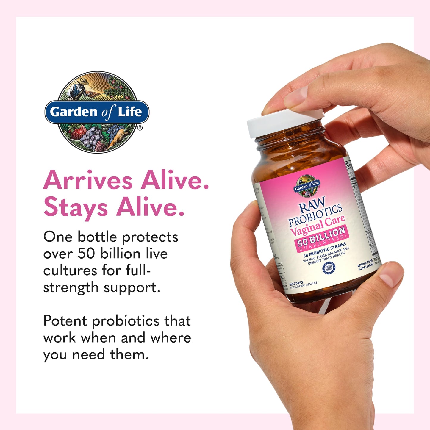 Garden of Life Raw Probiotics Vaginal Care Capsules 30 Count