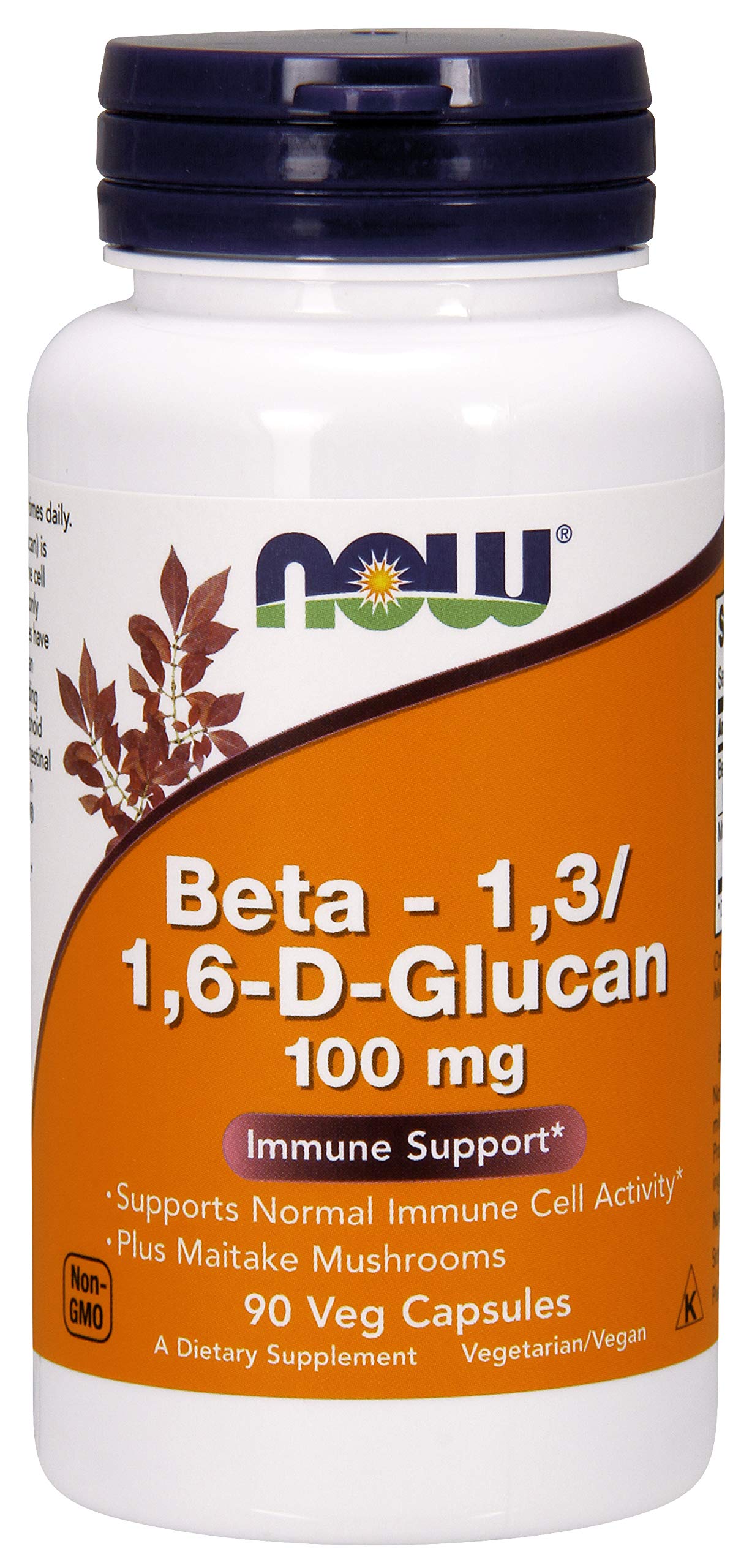 NOW Foods Beta-1.3-1.6-D-Glucan 100 mg Capsule 90 Vcaps
