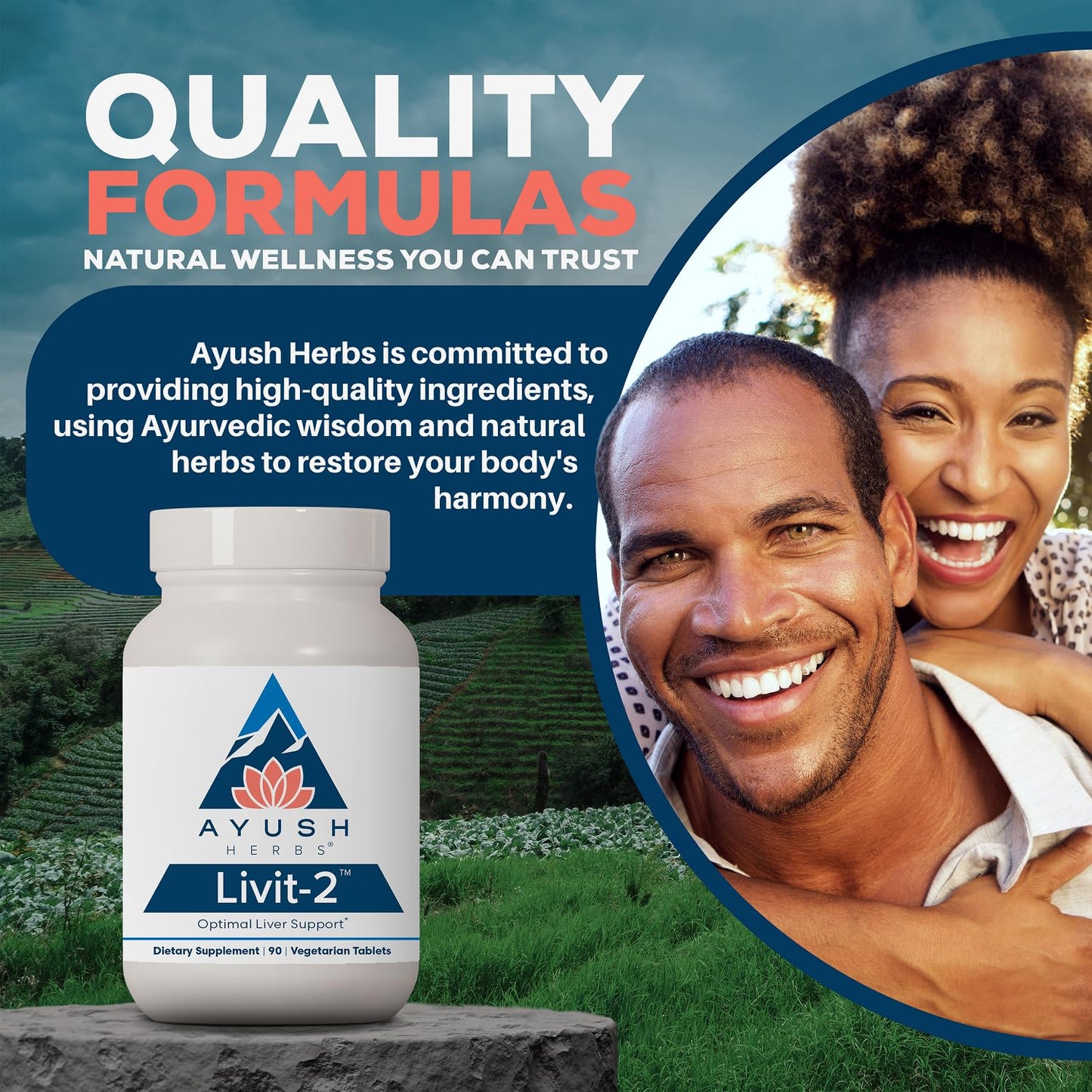 Ayush Herbs Livit-2 Liver Care Caplets 90 Count