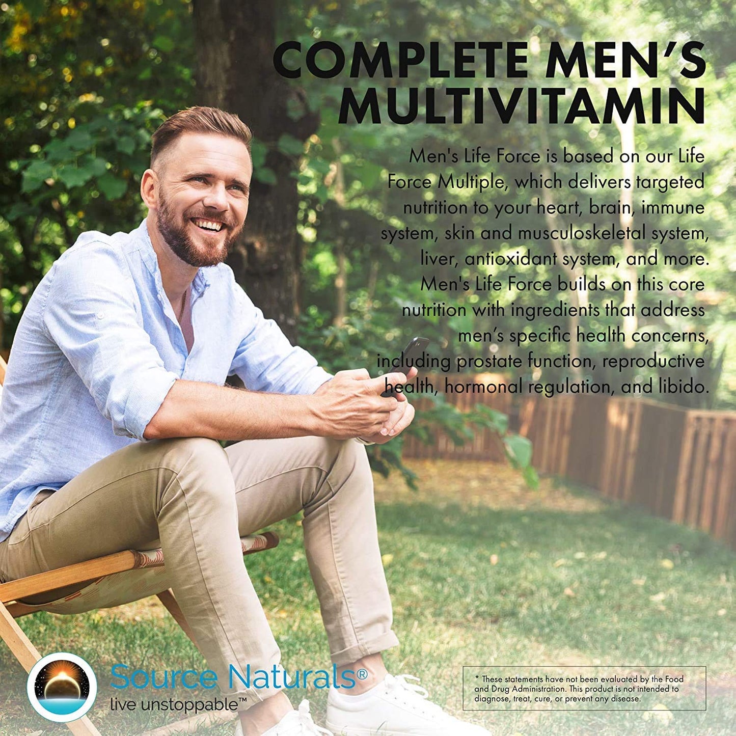 Source Naturals Men's Life Force Multiple Daily Multivitamin & Immune Health Supplement, 45 Tablets