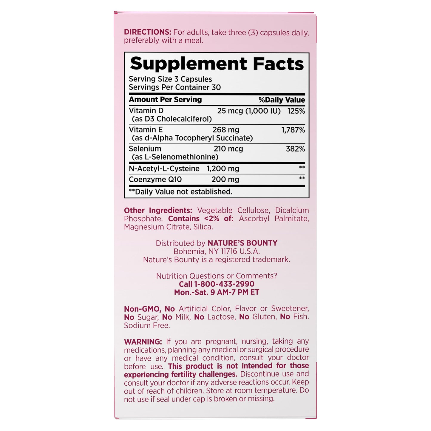 Nature’s Bounty Optimal Solutions Fertility Support, 90 Capsules