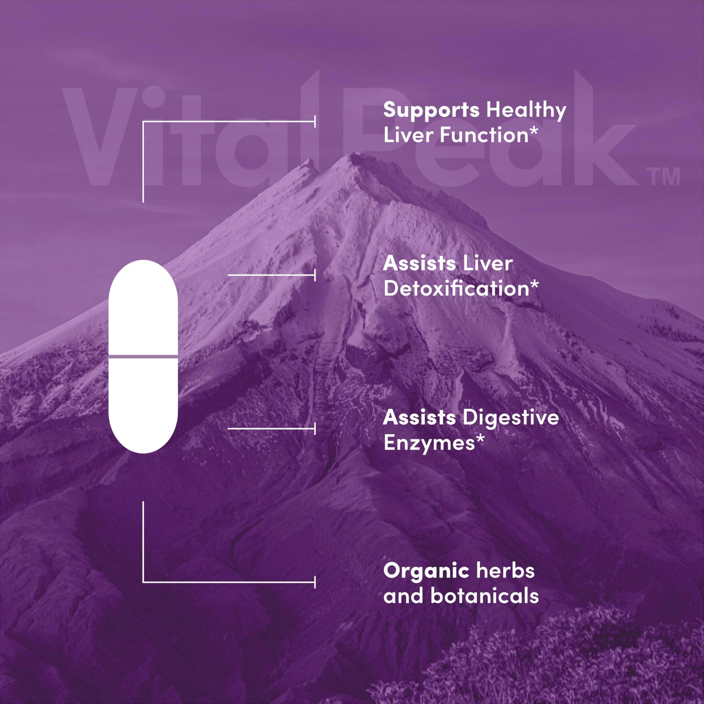 Vital Peak Liver Cleanse Detox & Repair Supplement with Milk Thistle, Turmeric, Beet Root, Ginger, Dandelion, Artichoke & Grape Seed Extract for Daily Liver Health Capsules, 60 Count