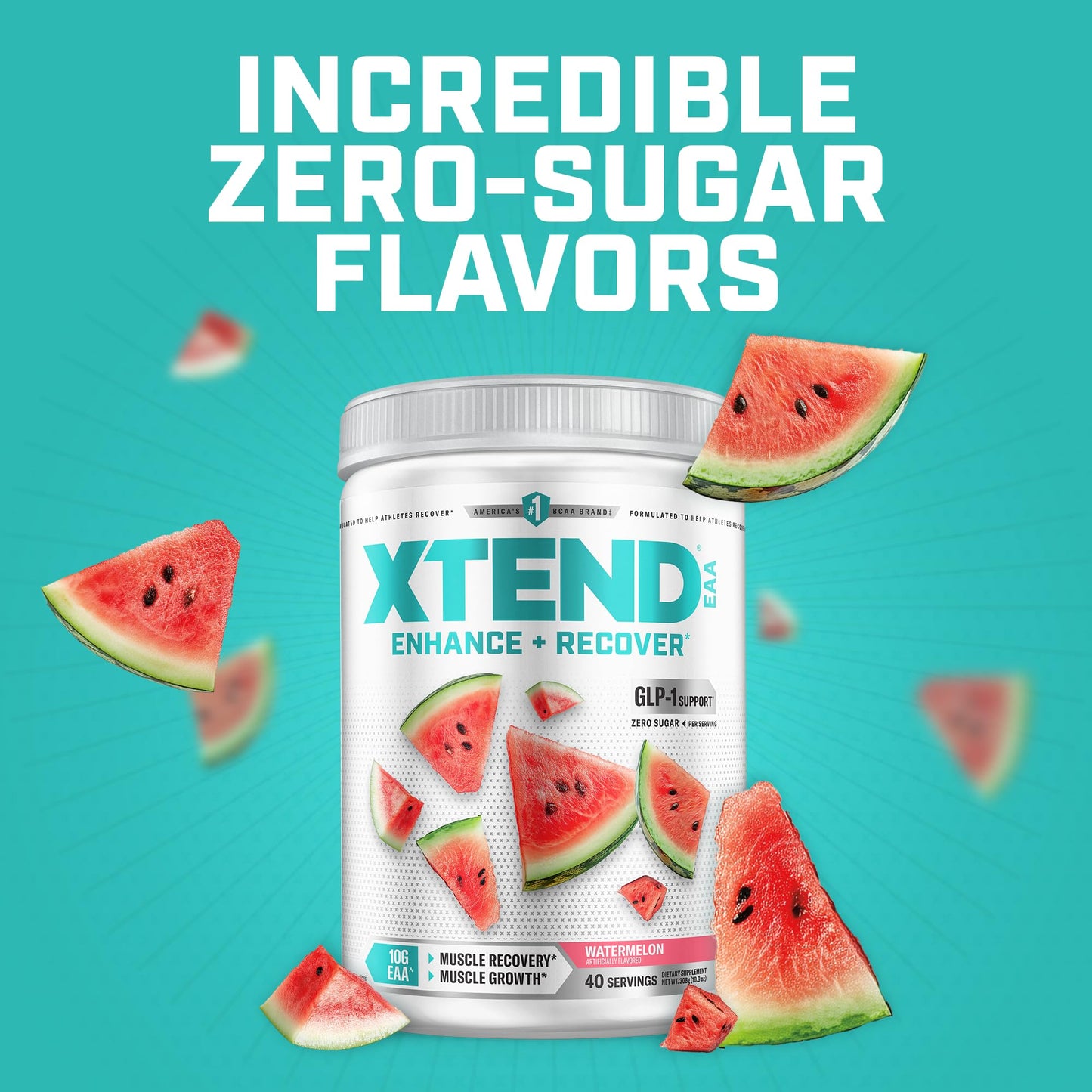 Xtend EAA + BCAA Powder with Zero Sugar, 10.9 Ounce