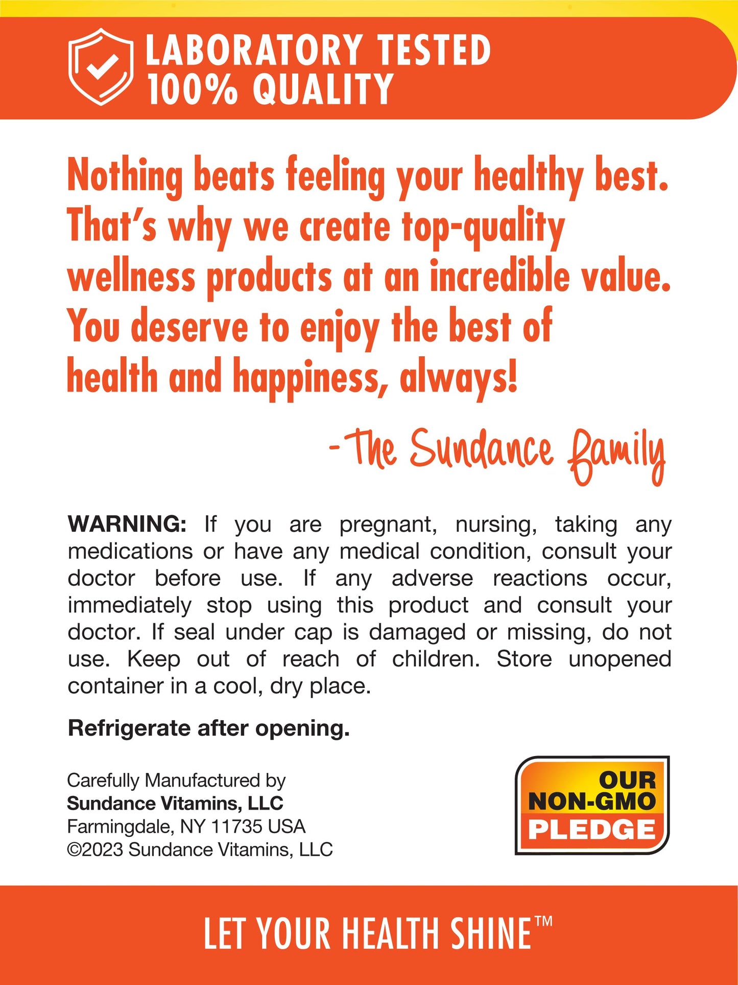 Sundance Probiotic Acidophilus Capsules 60 Count