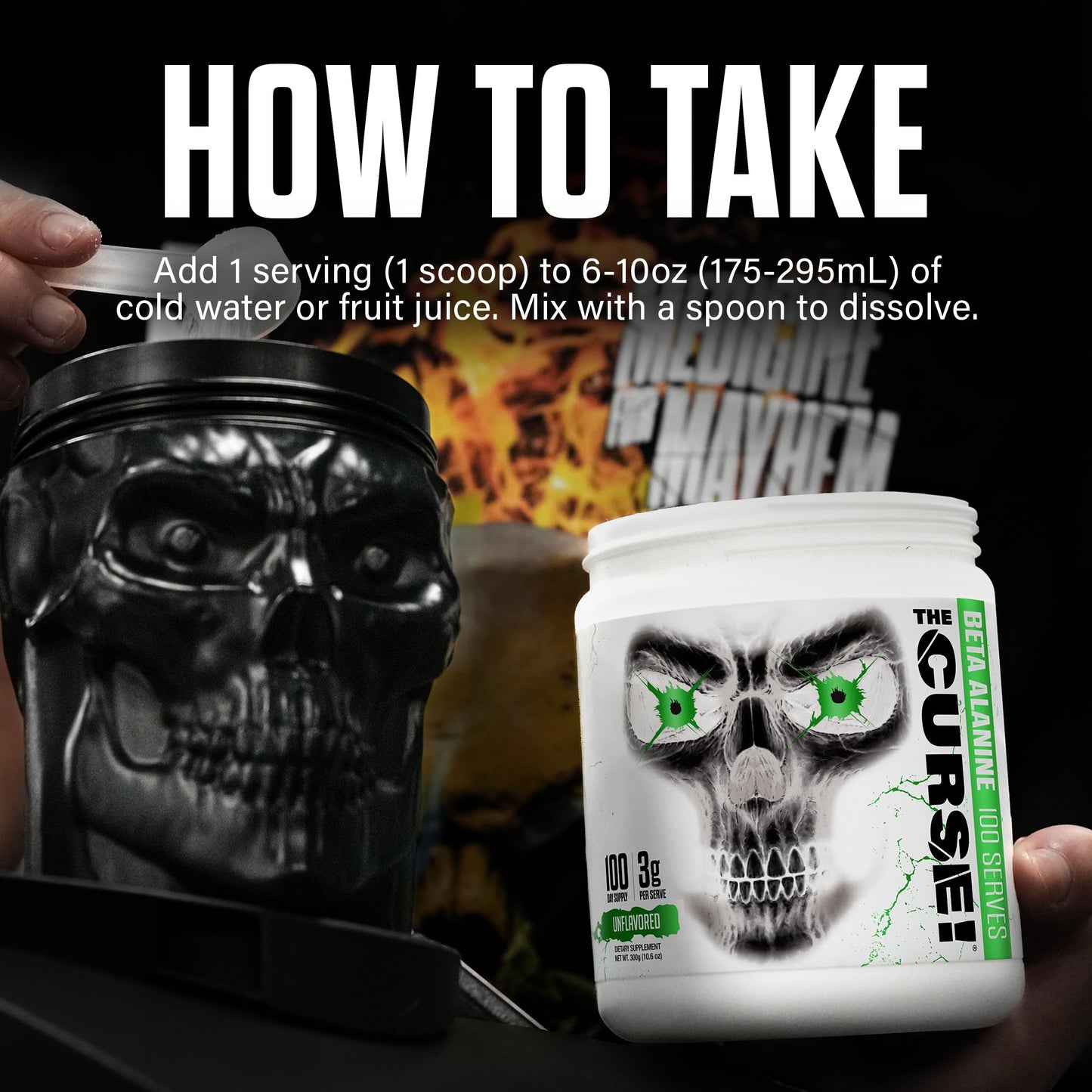 JNX SPORTS The Curse! Beta Alanine Powder 10 Ounce