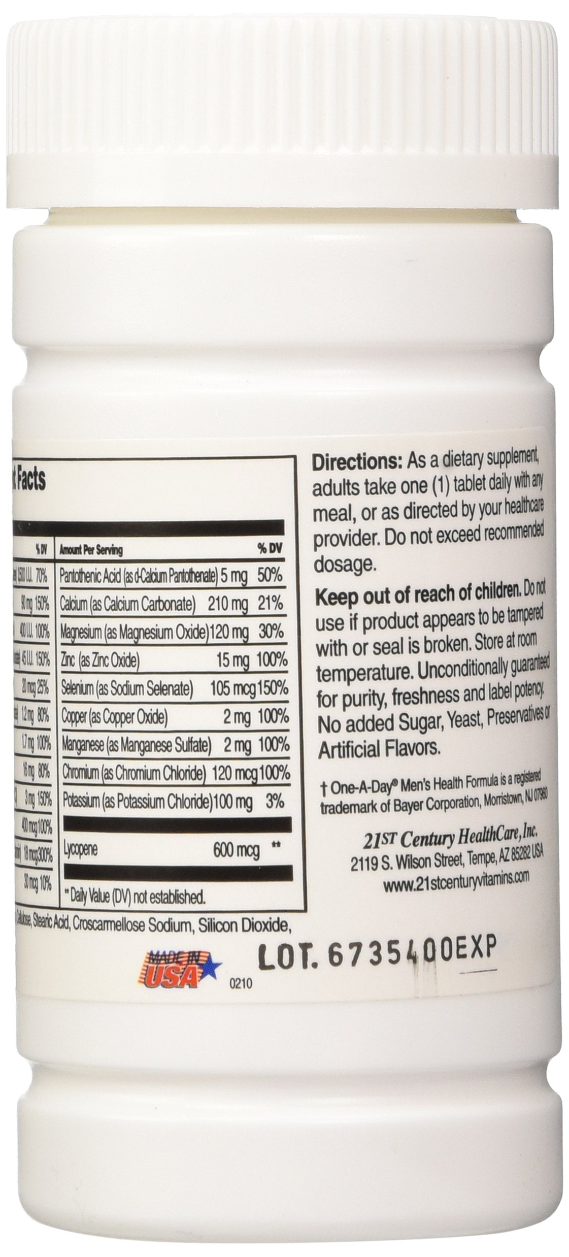 Calmoseptine One Daily Men's Health Tablets, 200 Tablets