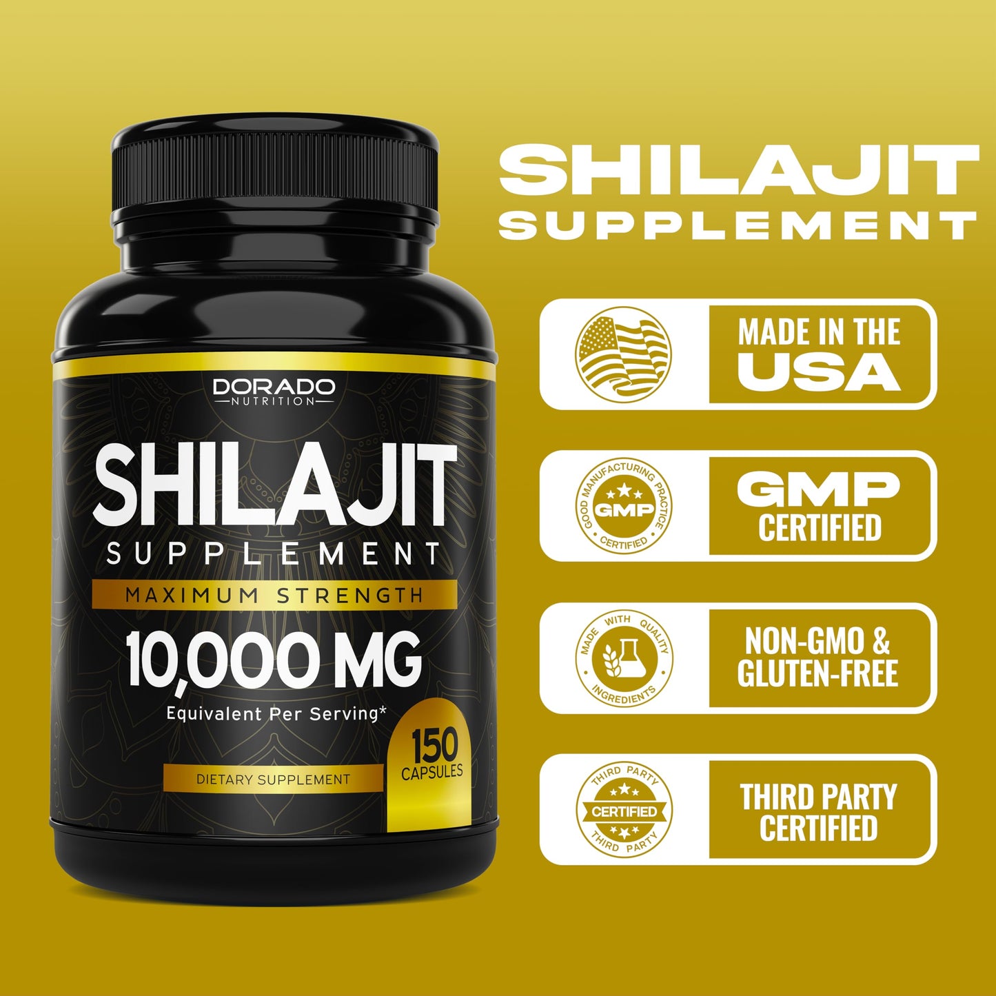 Dorado Nutrition Shilajit Capsule 150 Count
