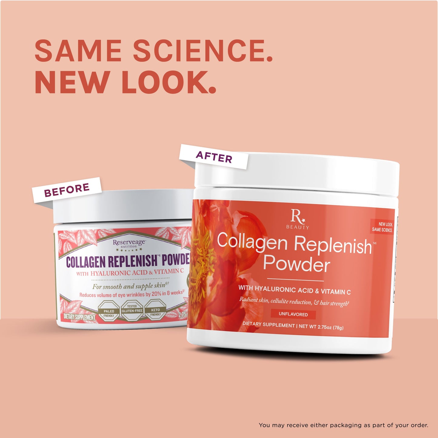 Reserveage Nutrition Beauty Collagen Replenish Powder, 2.75 oz