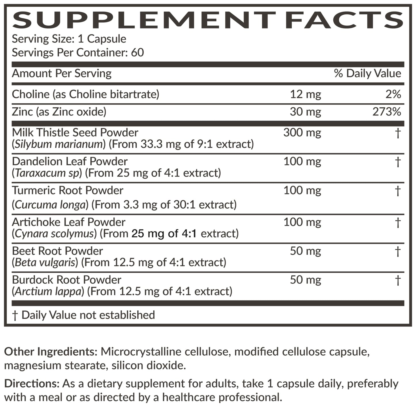 Futurebiotics Liver Detox Advanced Detox & Cleanse Formula 60 Capsules