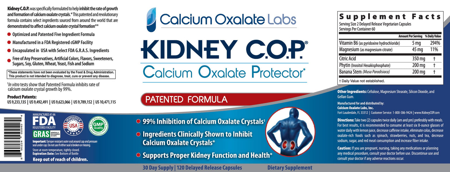 KIDNEY C.O.P. Calcium Oxalate Protector 360 Capsules