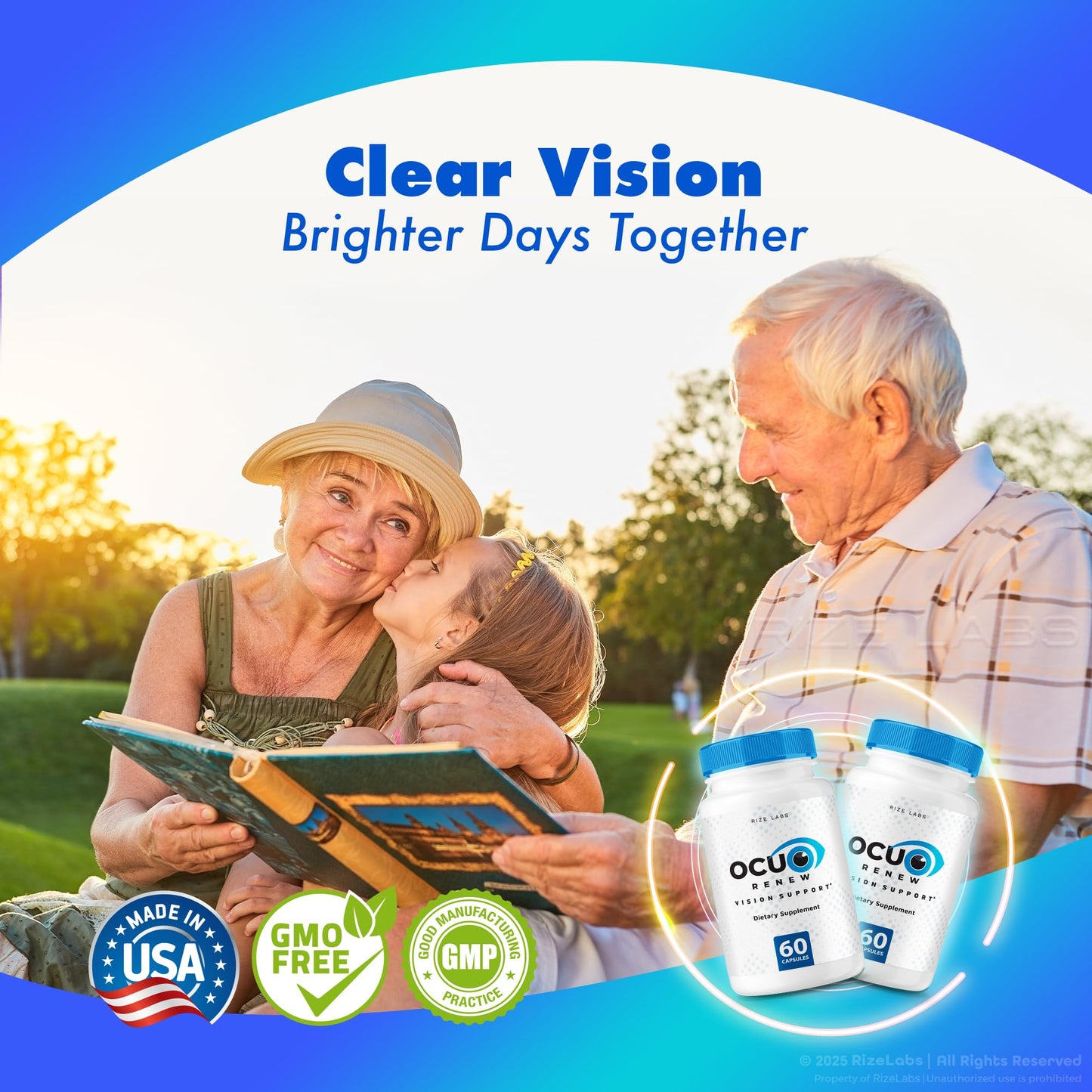 Rize Labs Ocurenew Vision Support Supplement 120 Capsules