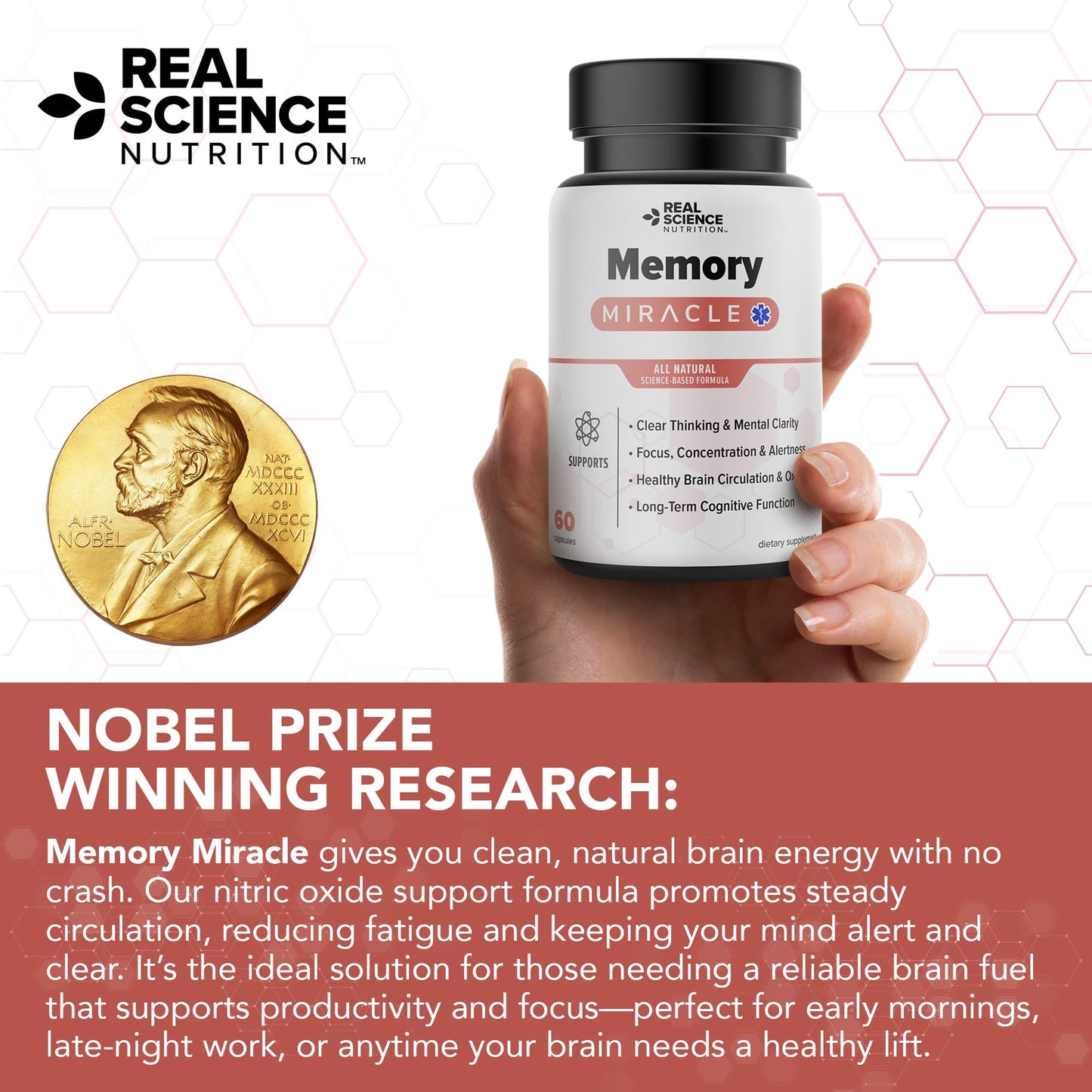 Real Science Nutrition Memory Miracle Capsule 60 Capsules