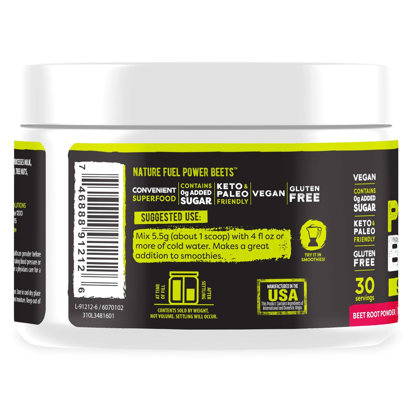 SlimFast Healthy Delights Nature Fuel Power Beets Powder 5.8 Ounce