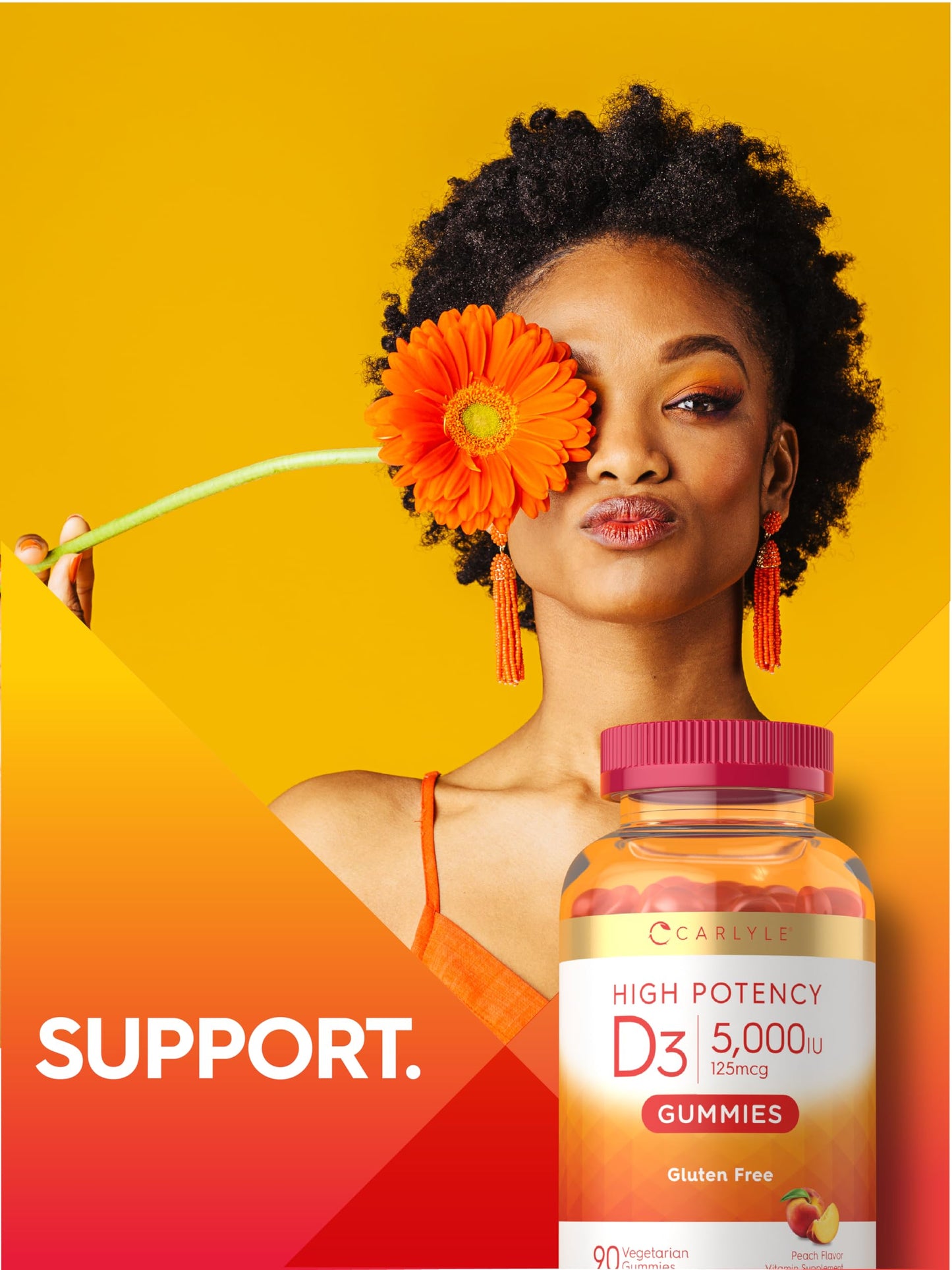 Carlyle Vitamin D3 Gummies 90 Count