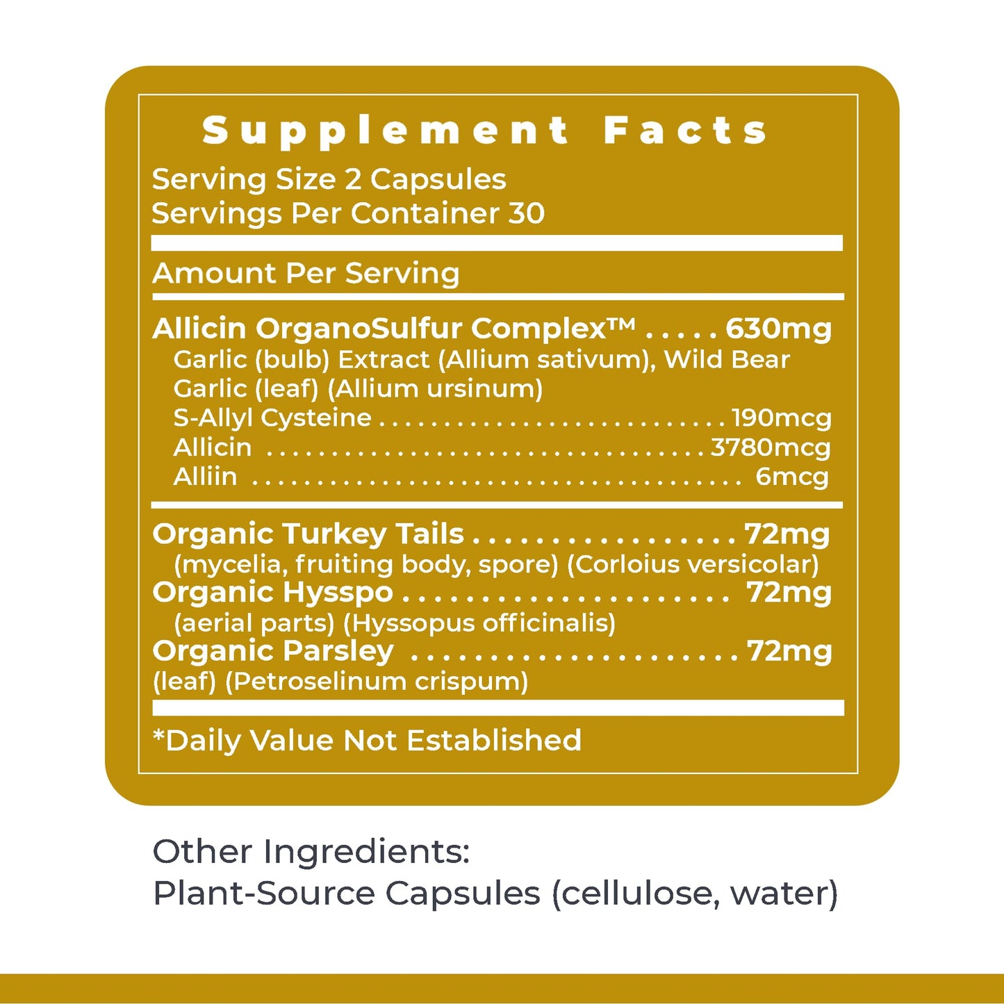 Premier Research Labs Allicidin Garlic Allicin Supplement Capsule 60 Count