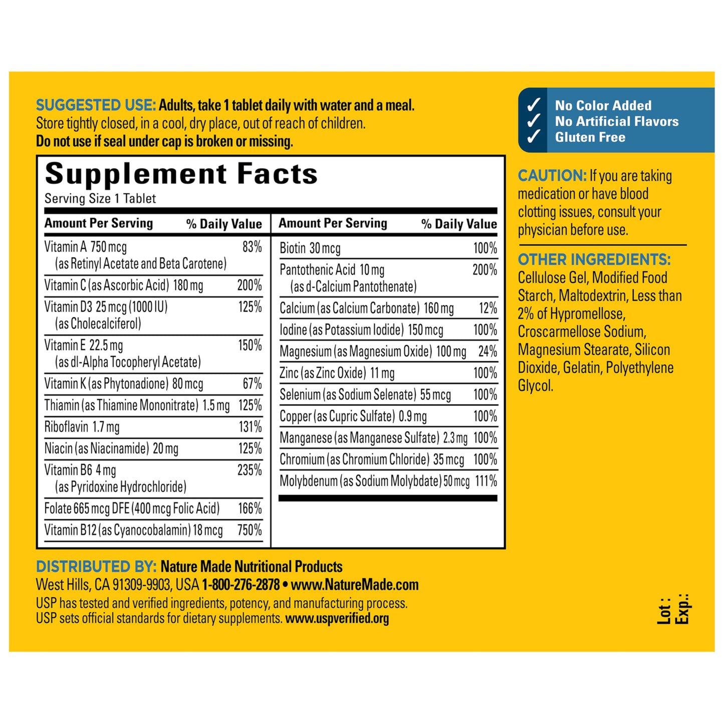 Nature Made Multivitamin for Him 90 Tablets