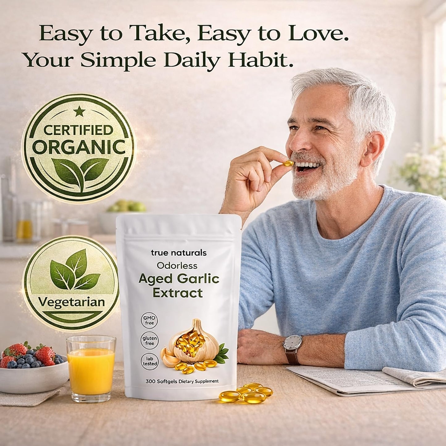 TRUE NATURALS Aged Garlic Extract Softgels 300