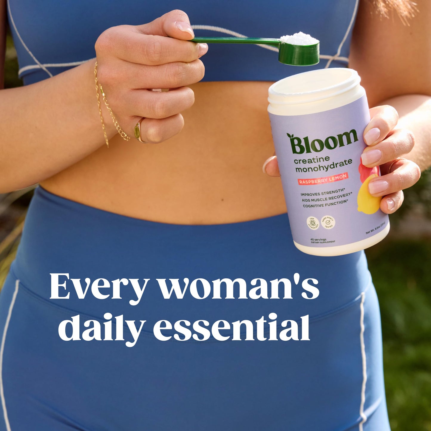 Bloom Nutrition Creatine Monohydrate Powder 9 oz