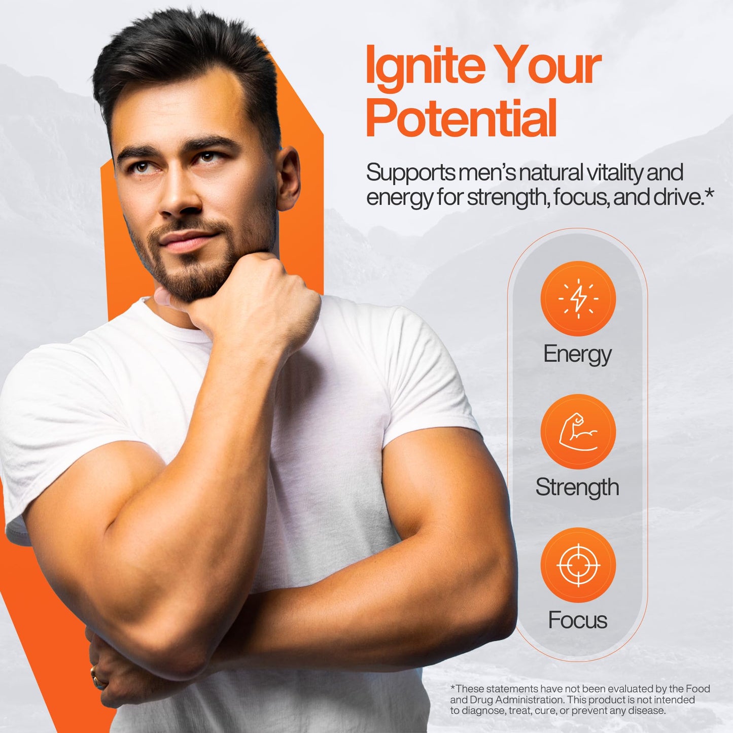Vynora Nutrition Testosterone Booster for Men Capsule 90 Count