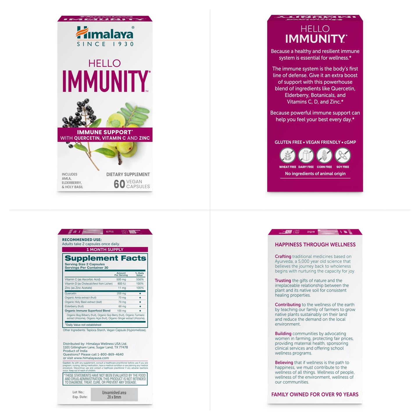 Himalaya Hello Immunity with Quercetin Capsules, 60 Count